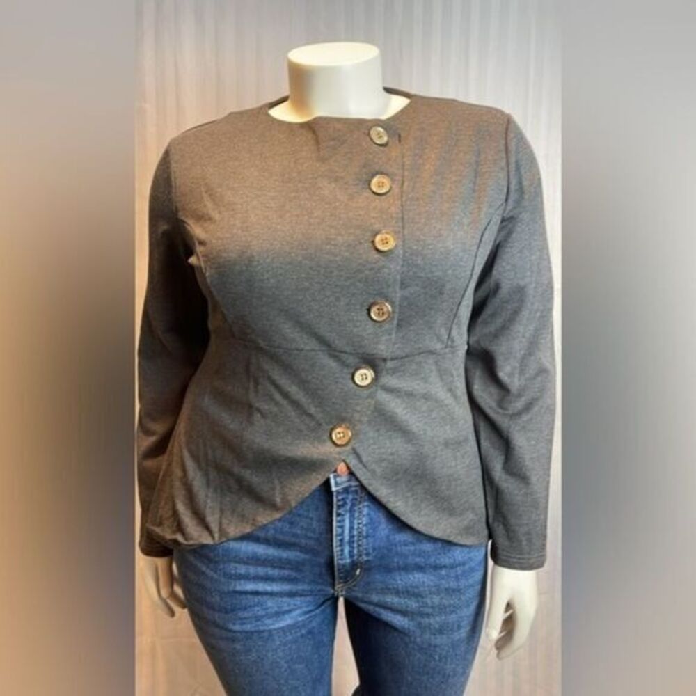 Meaneor Single Breasted‎ Asymmetric Jacket Blazer Size XL